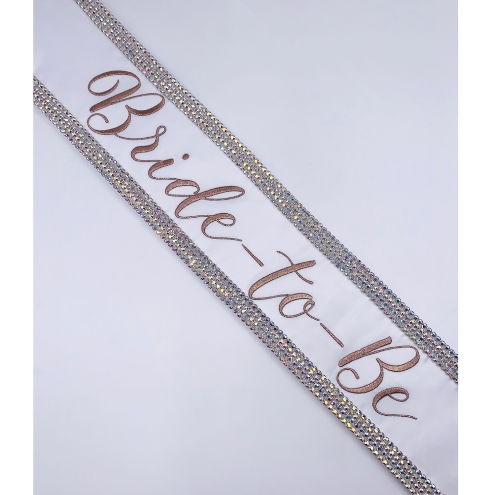 The Radiant 'Bride-To-Be' Sash By The Sash Company